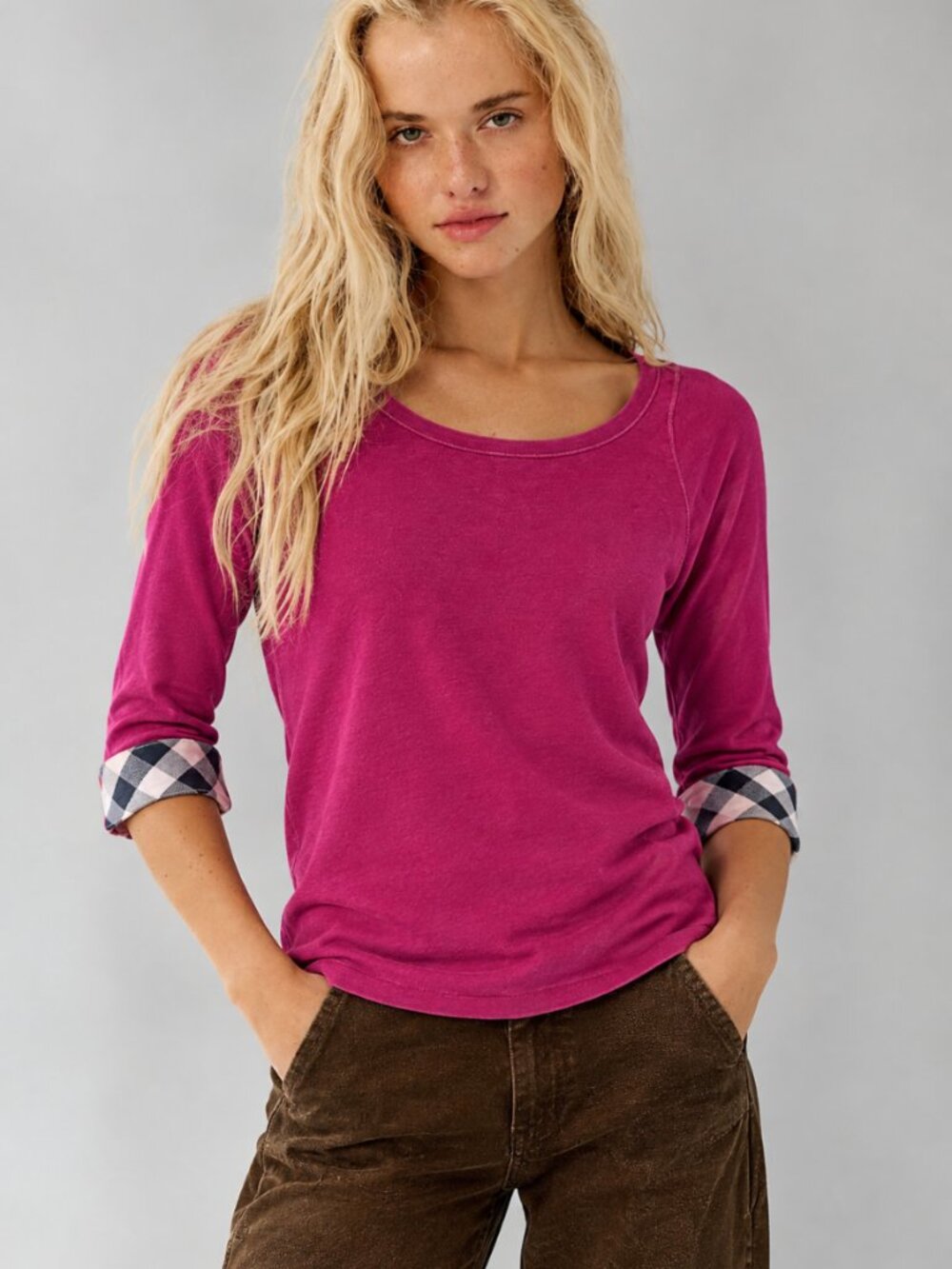BURBERRY 3/4 SLEEVE TEE